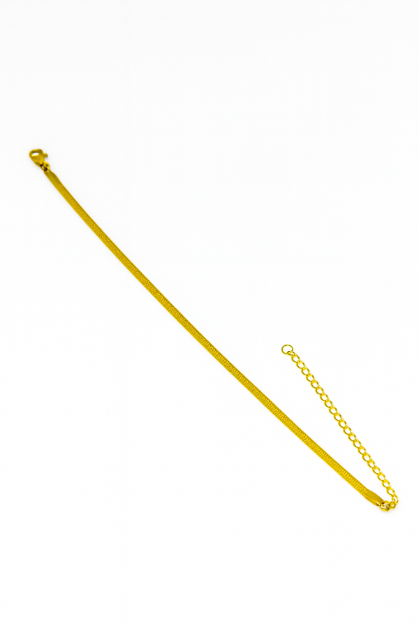 Gold-Plated Sleek Snake Chain Bracelet – Hypoallergenic, Non-Fading, Minimalist Chic