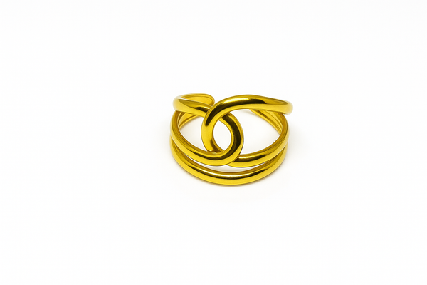 Gold Knot Statement Ring