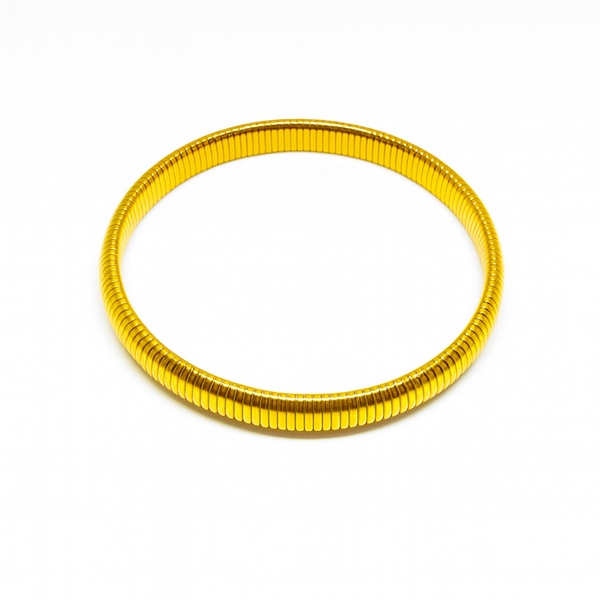Sleek Gold-Plated Kada Bangle – Classic Coil Design